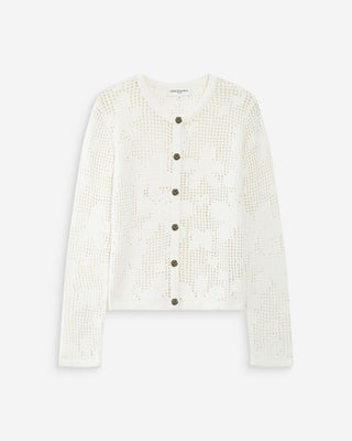 Cárdigan de punto ecru Velasquez