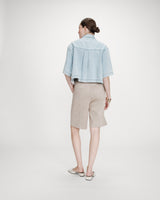 Chemise oversize en denim skyblue Vita