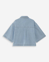 Chemise oversize en denim skyblue Vita
