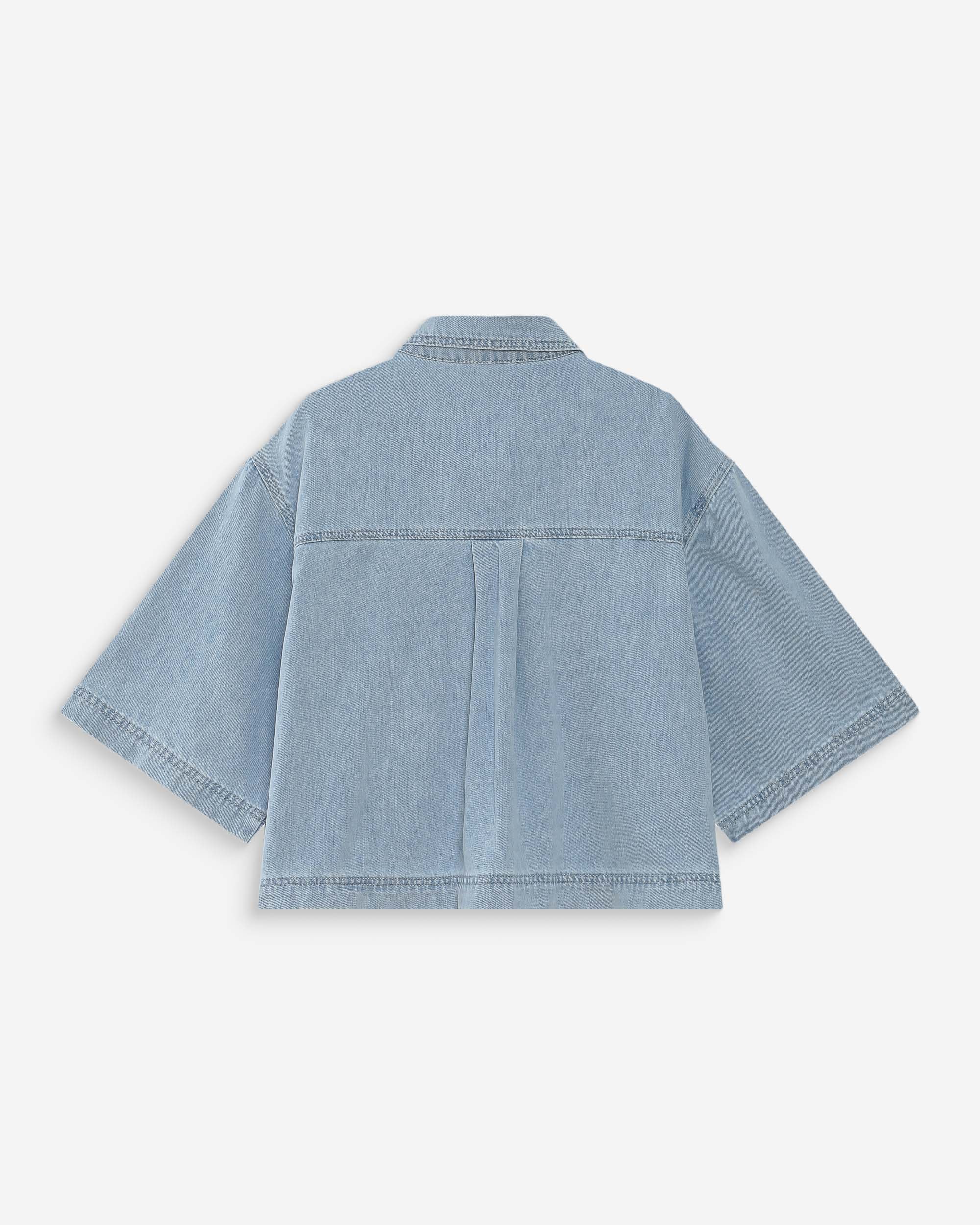 Chemise oversize en denim skyblue Vita