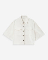 Chemise oversize en denim white Vita