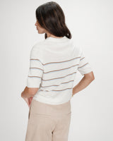 Polo à rayures ecru Veracruz