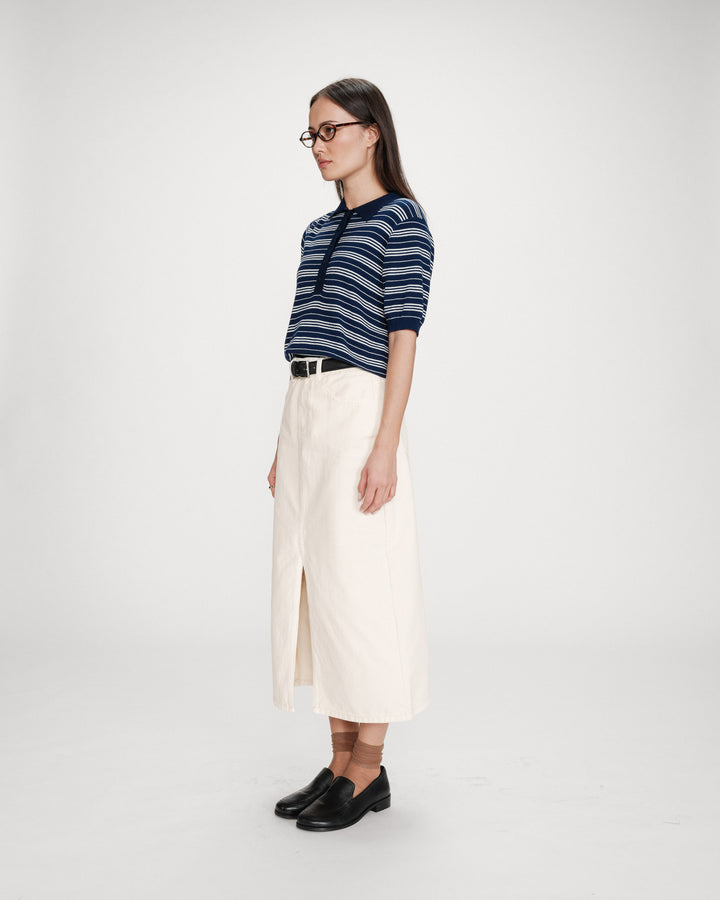 Polo à rayures marine Veracruz