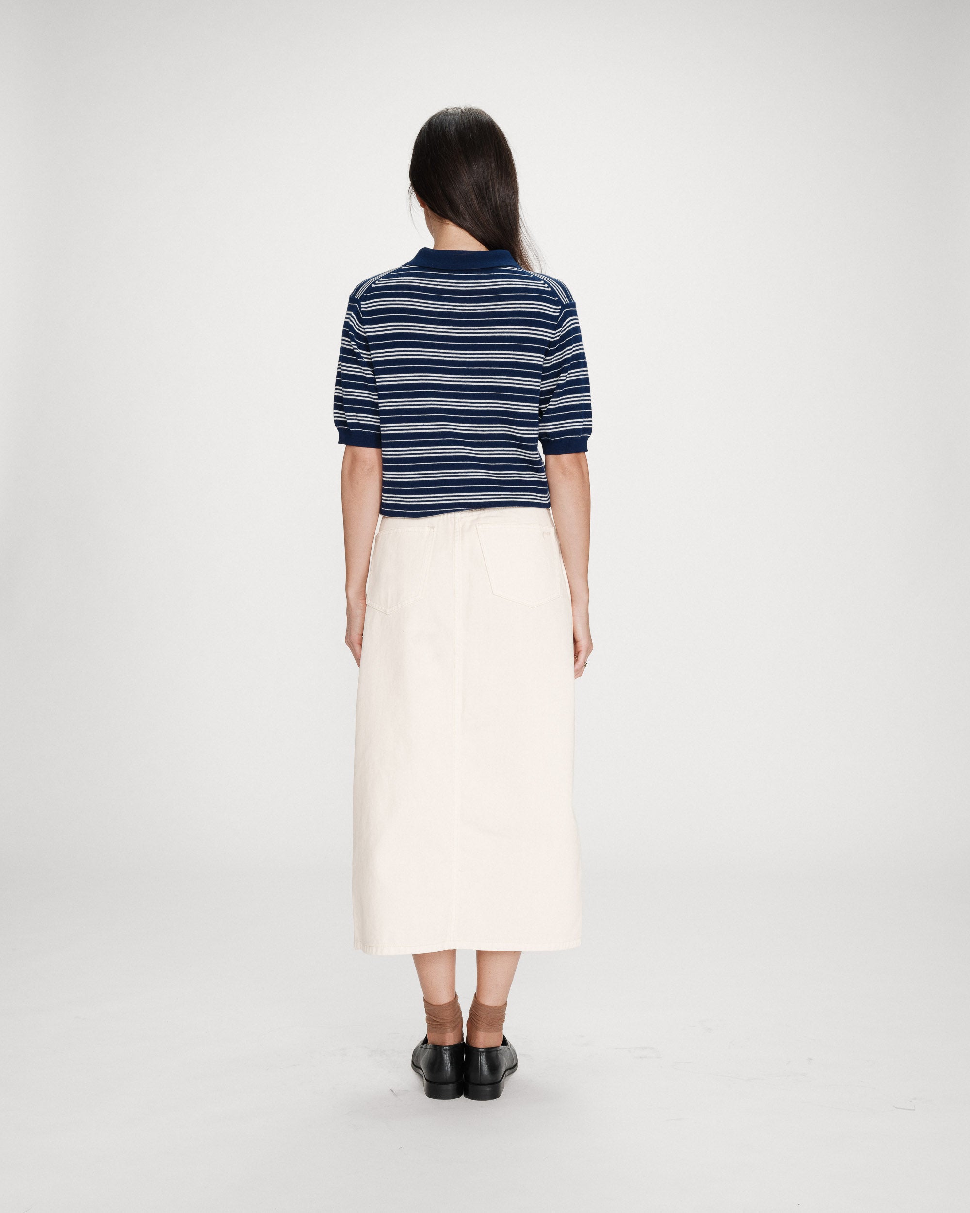 Polo à rayures marine Veracruz