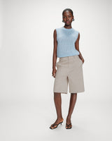 Pull en laine et mohair bleuet Vollo