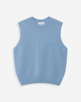 Pull en laine et mohair bleuet Vollo