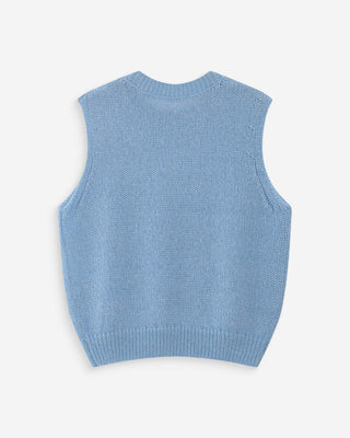 Pull en laine et mohair bleuet Vollo