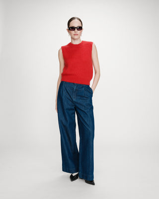 Jersey de lana y mohair rouge Vollo