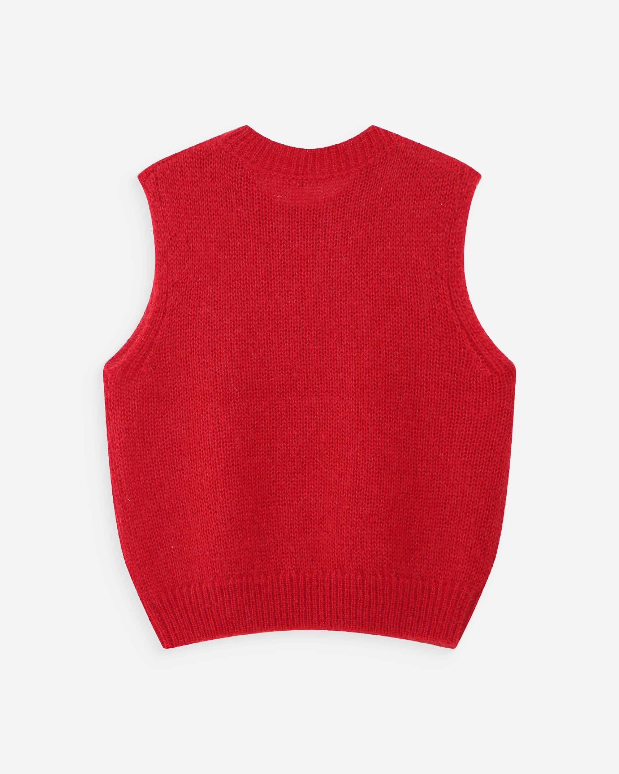 Pull en laine et mohair rouge Vollo