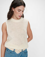 Pull en laine et mohair vanille Vollo