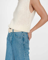 Pull en laine et mohair vanille Vollo