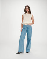 Pull en laine et mohair vanille Vollo