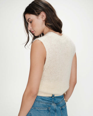 Pull en laine et mohair vanille Vollo