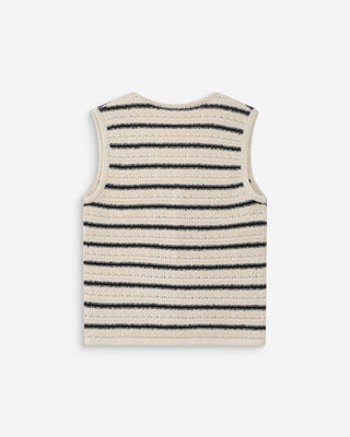 Gilet sans manches ecru Vincennes