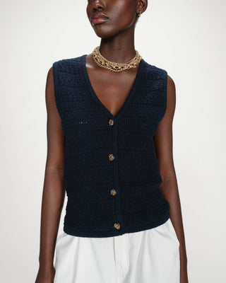 Gilet sans manches marine Vincennes