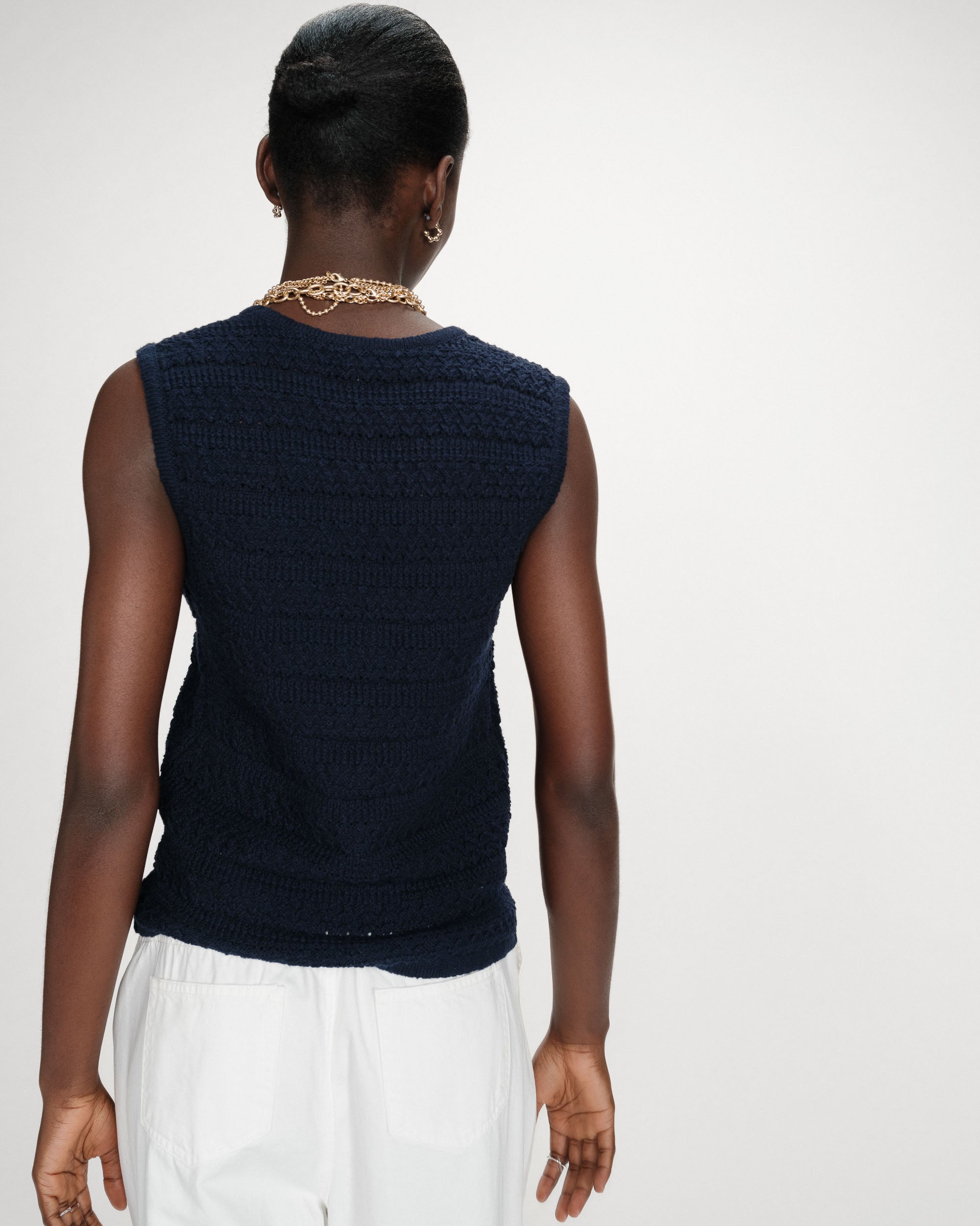 Gilet sans manches marine Vincennes