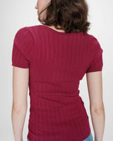 Pull ajusté à fronces pivoine Velyor