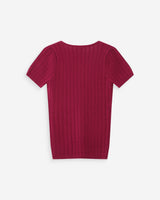 Pull ajusté à fronces pivoine Velyor