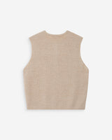 Cardigan sans manches beige Vollando