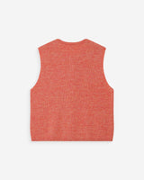 Cardigan sans manches corail Vollando
