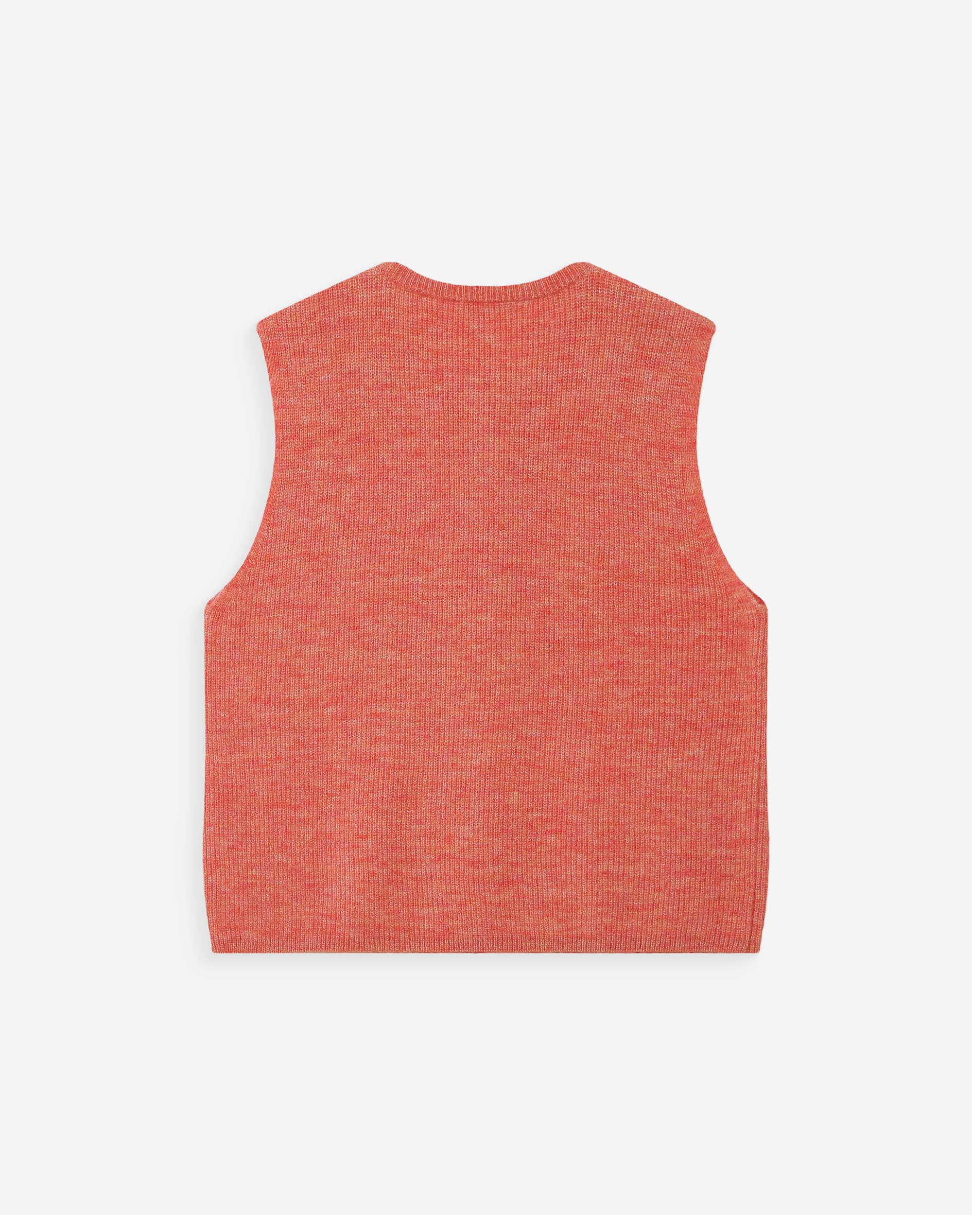 Cardigan sans manches corail Vollando