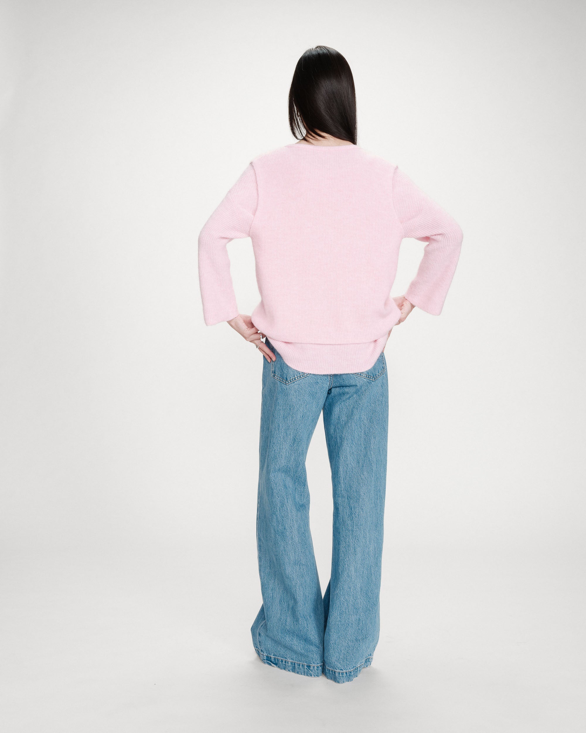 Cardigan sans manches rose Vollando