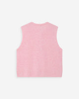 Cardigan sans manches rose Vollando