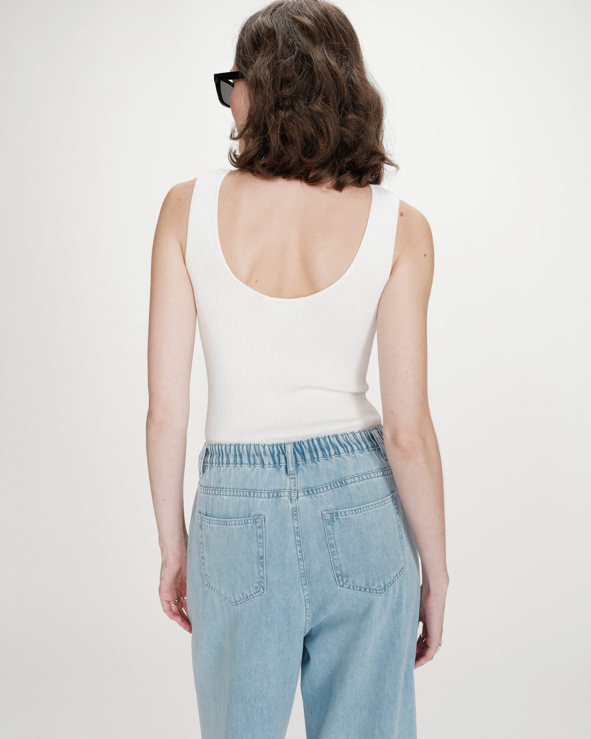 Body en maille fine ivoire Velmondo