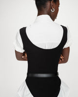 Body en maille fine noir Velmondo