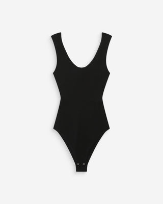Body en maille fine noir Velmondo
