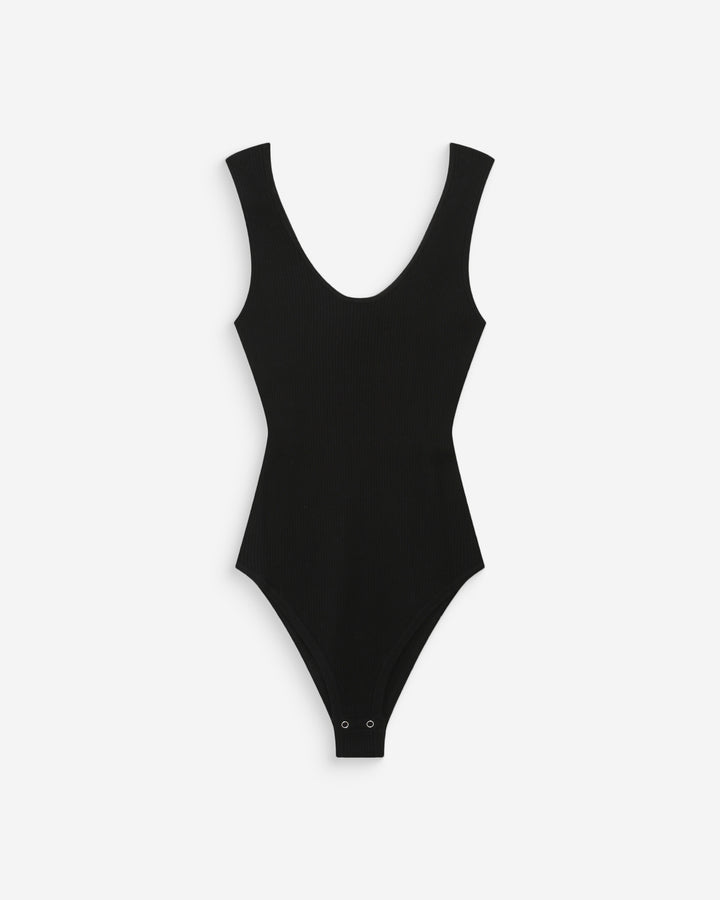 Body en maille fine noir Velmondo