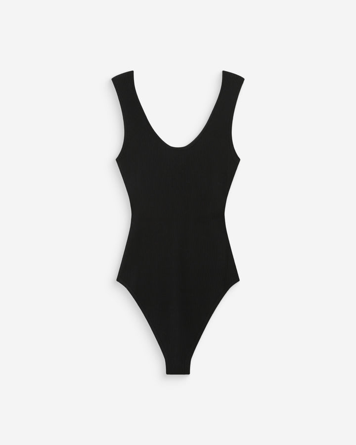 Body en maille fine noir Velmondo