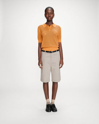 Polo de punto fino gold Vathi