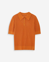 Polo en fine maille gold Vathi