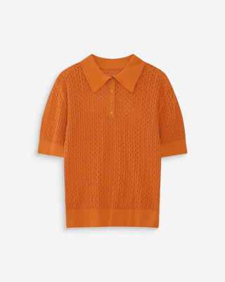 Polo de punto fino gold Vathi