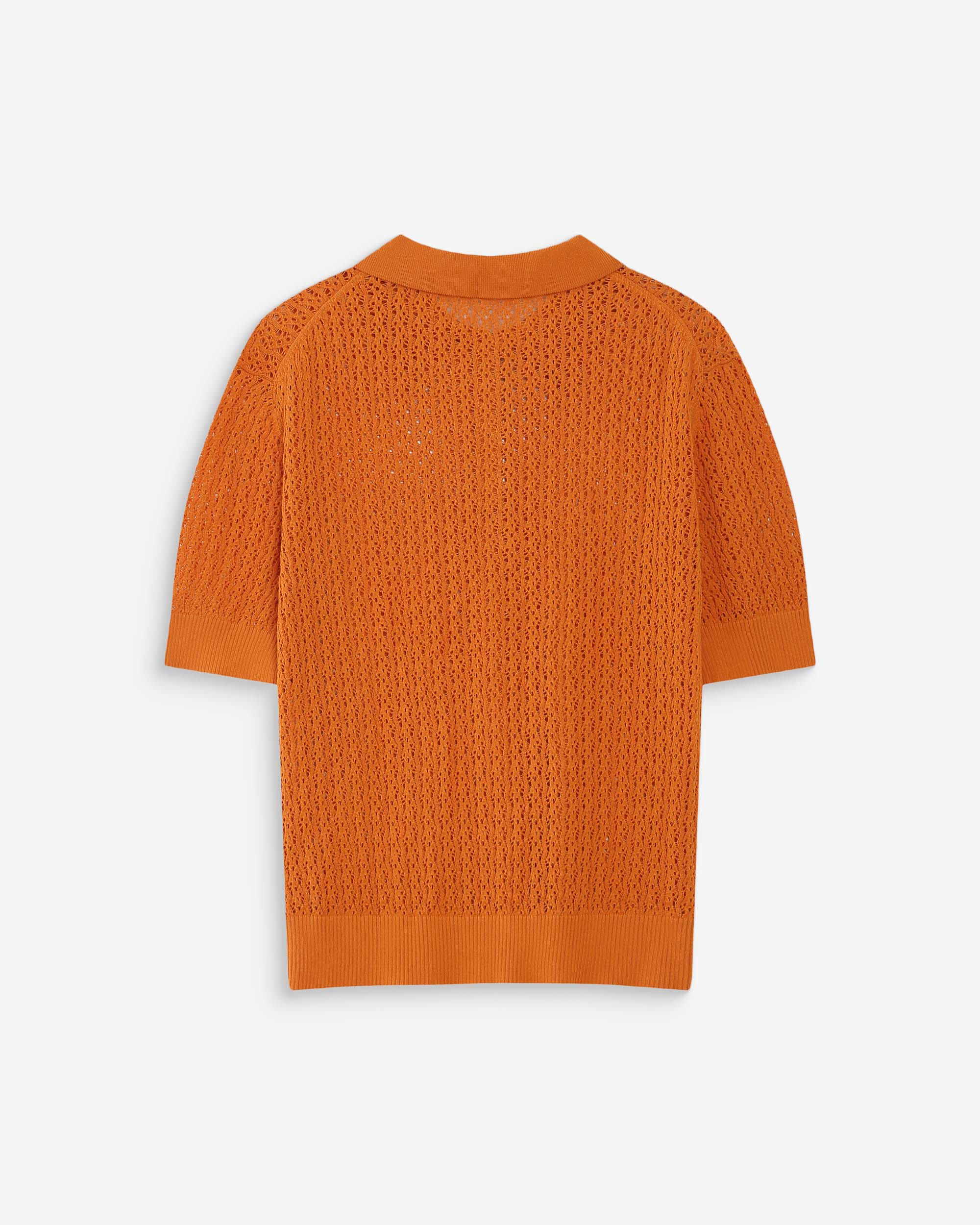 Polo en fine maille gold Vathi