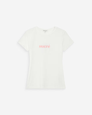 Camiseta con mensaje ivoire Vigee