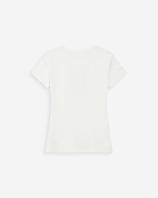 T-shirt à message imprimé ivoire Vigee