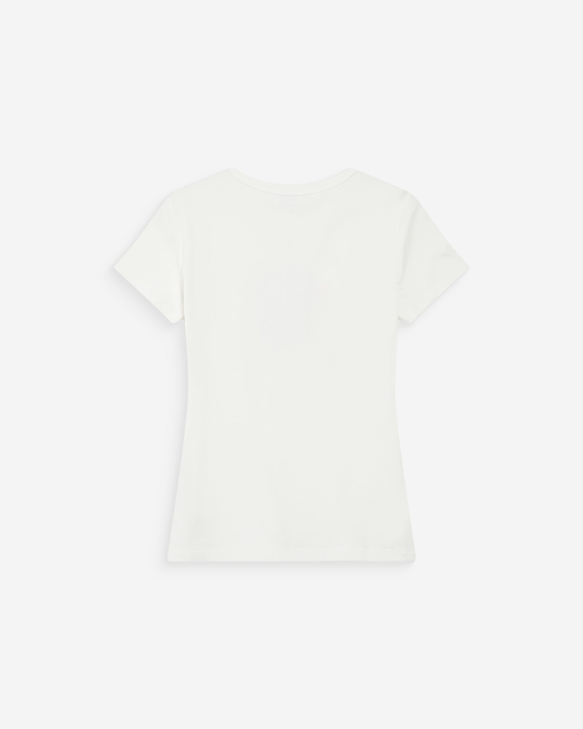 Camiseta de algodón con mensaje ivoire Vigee