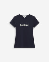 Camiseta de algodón con mensaje marine Vigee