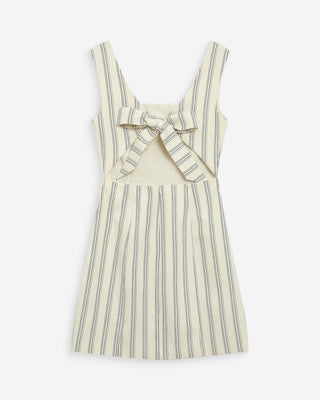 Striped short dress with knot at the back Grace & Mila Striped short dress with knot at the back Grace & Mila