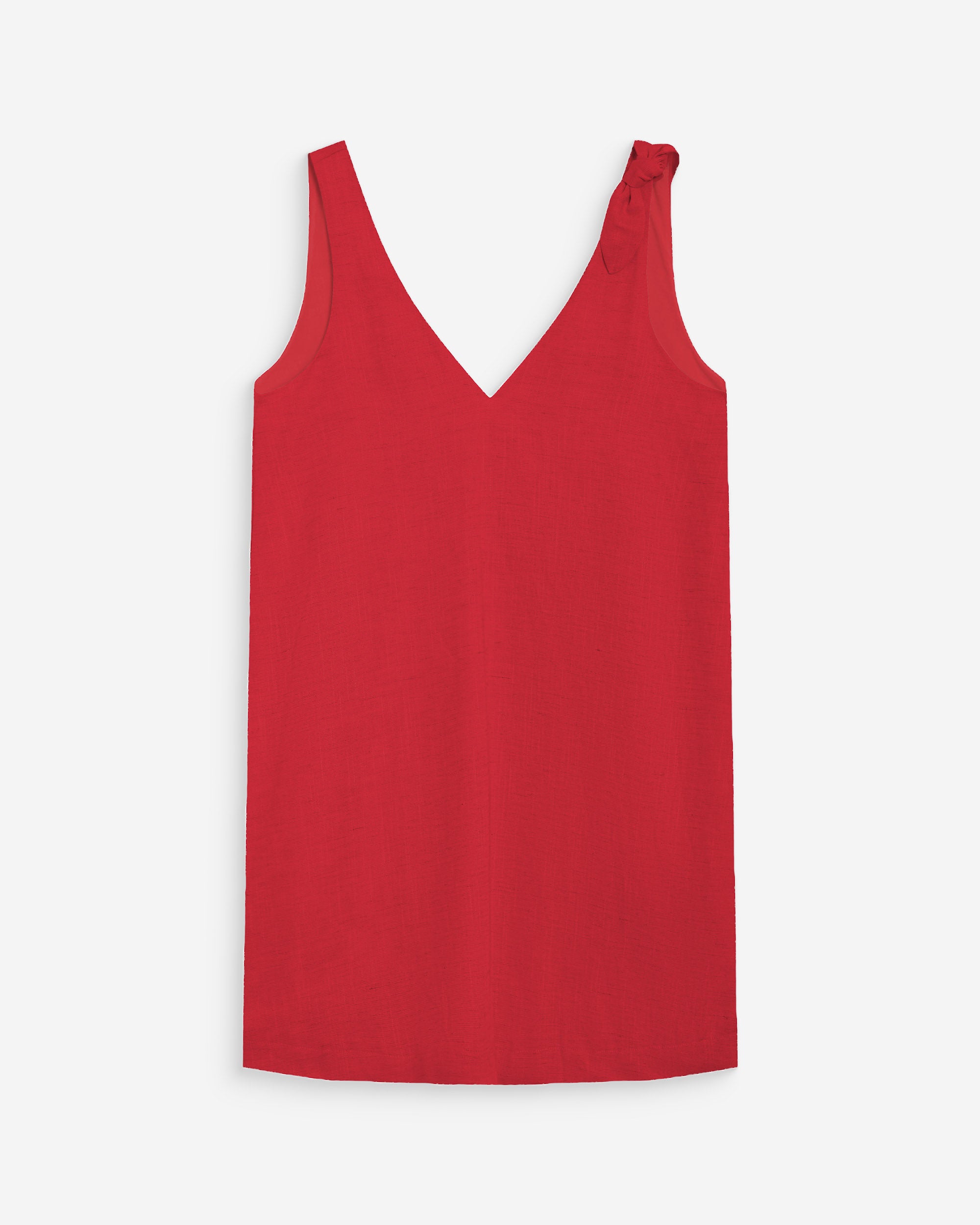 Short dress in linen blend with knot detail Grace & Mila Short dress in linen blend with knot detail Grace & Mila