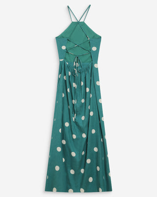 Open back long dress with polka dots Grace & Mila Open back long dress with polka dots Grace & Mila