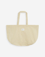 Tote bag grande de algodón a rayas jaune Wanda