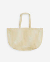 Tote bag grande de algodón a rayas jaune Wanda