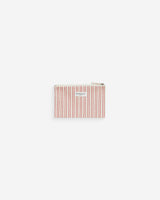 Pochette de algodón a rayas con cremallera rouge Wilene