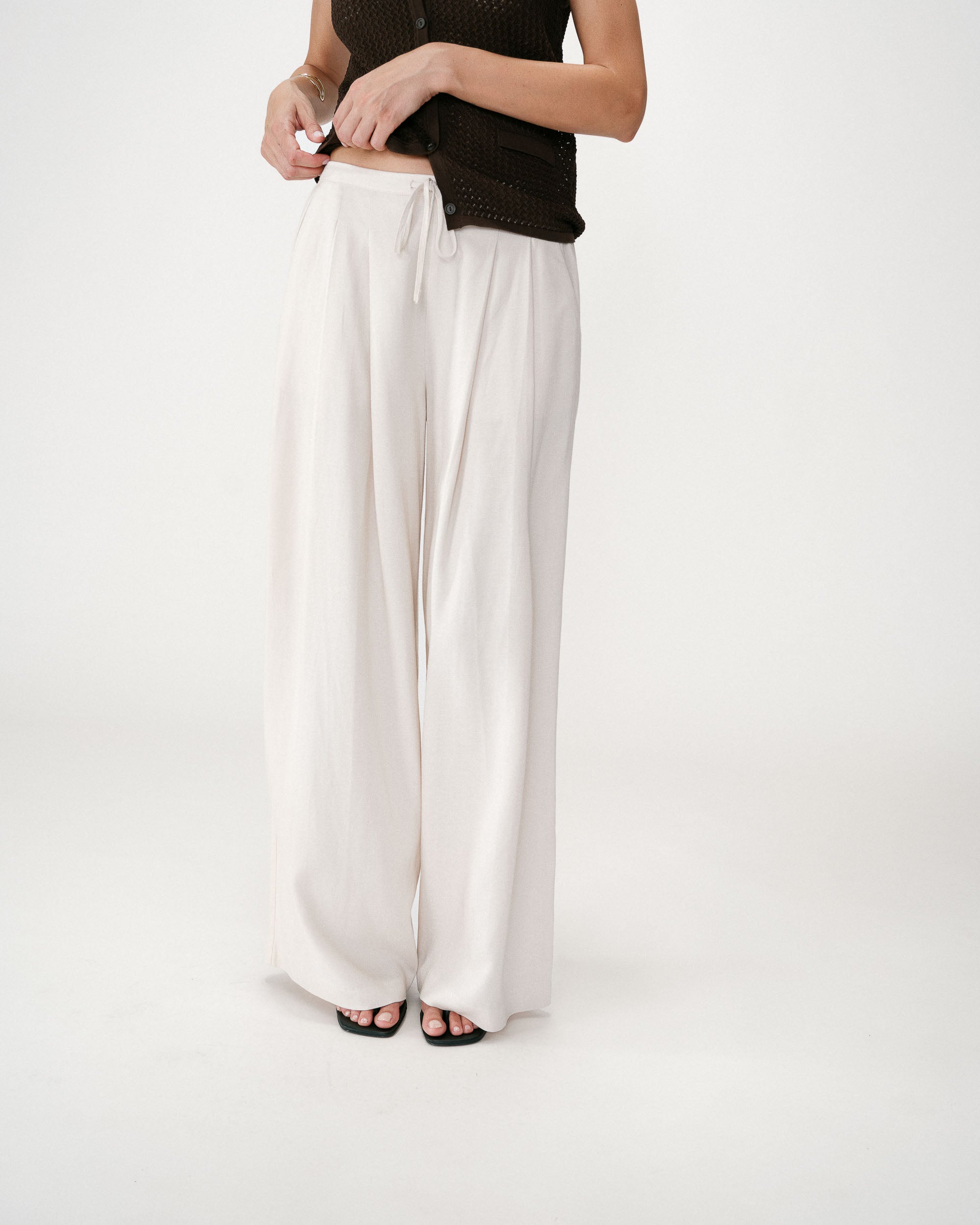 Pantalón de sastre de lino sable Wally