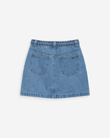 Falda corta vaquera tiro alto lightblue Whitney