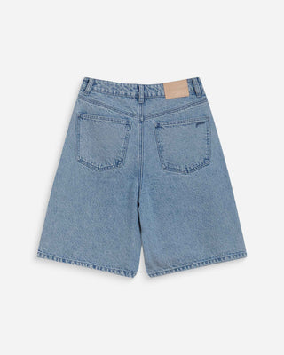 Bermuda long en jean taille haute skyblue Will