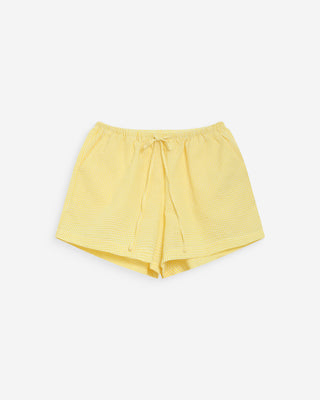 Short de algodón de cuadros jaune Waylen